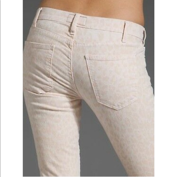 Current/Elliott The Stiletto Skinny Jeans in Dusty Peach Leopard - Picture 16 of 16